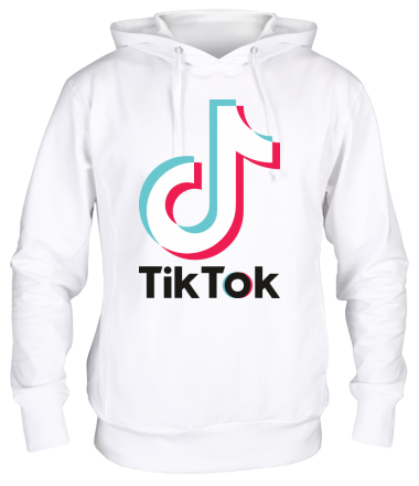 Толстовка худи  Tiktok logo