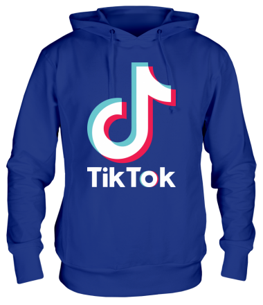 Толстовка худи  Tiktok logo