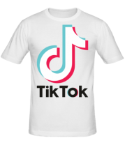 Мужская футболка  Tiktok logo фото