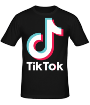 Мужская футболка  Tiktok logo фото
