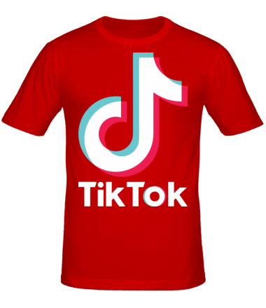 Мужская футболка  Tiktok logo