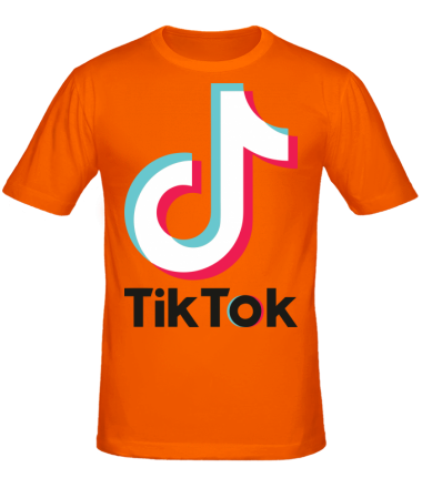 Мужская футболка  Tiktok logo