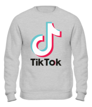 Толстовка без капюшона  Tiktok logo фото