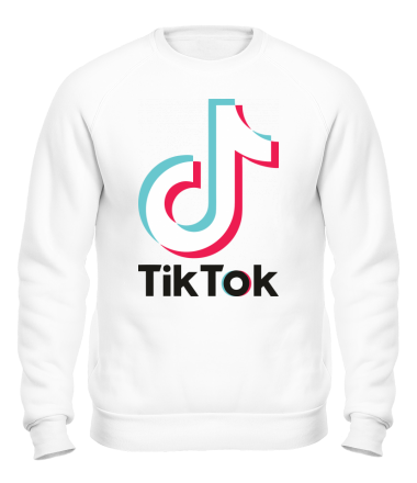 Толстовка без капюшона  Tiktok logo