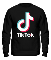 Толстовка без капюшона  Tiktok logo