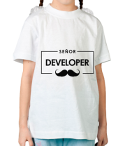 Детская футболка Senor Developer фото