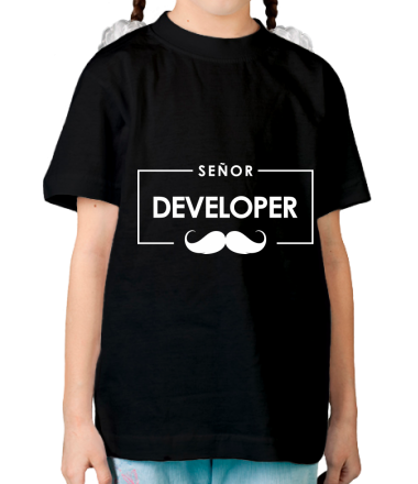 Детская футболка Senor Developer