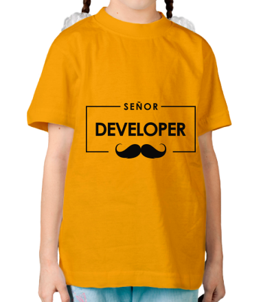 Детская футболка Senor Developer