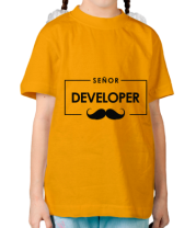 Детская футболка Senor Developer фото