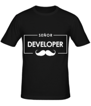 Мужская футболка Senor Developer фото