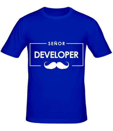 Мужская футболка Senor Developer
