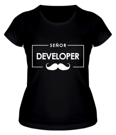Женская футболка Senor Developer