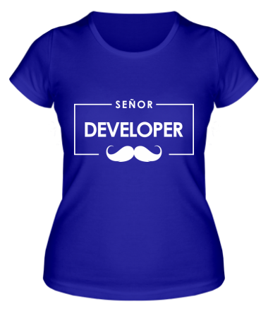 Женская футболка Senor Developer