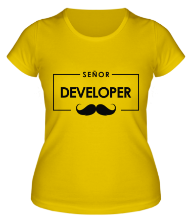 Женская футболка Senor Developer