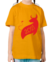 Детская футболка Год Коровы 2021 фото