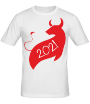 Мужская футболка Год Коровы 2021 фото