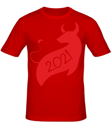 Мужская футболка Год Коровы 2021