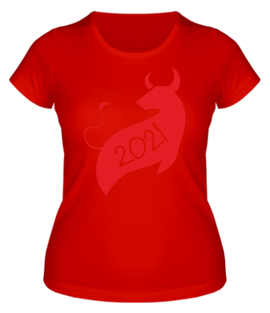 Женская футболка Год Коровы 2021