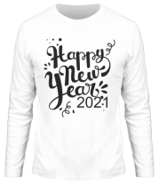 Мужская футболка длинный рукав Новый год 2021  фото