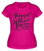 Женская футболка Новый год 2021  фото
