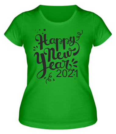 Женская футболка Новый год 2021 