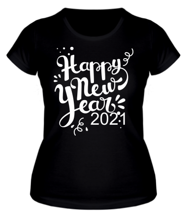 Женская футболка Новый год 2021 