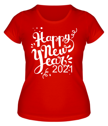 Женская футболка Новый год 2021 