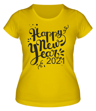 Женская футболка Новый год 2021 