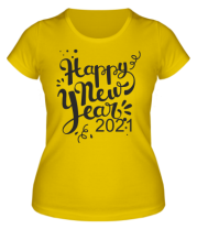 Женская футболка Новый год 2021  фото