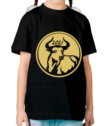 Детская футболка Новый Год , Год Быка