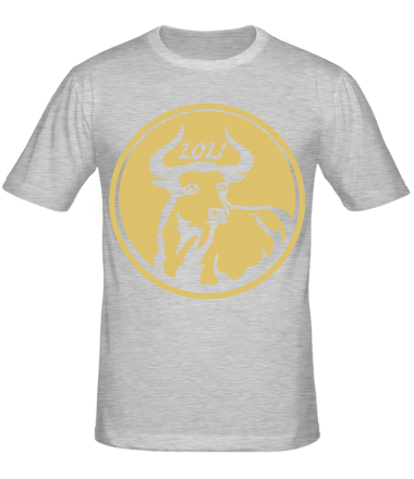 Мужская футболка Новый Год , Год Быка