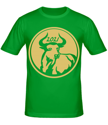 Мужская футболка Новый Год , Год Быка