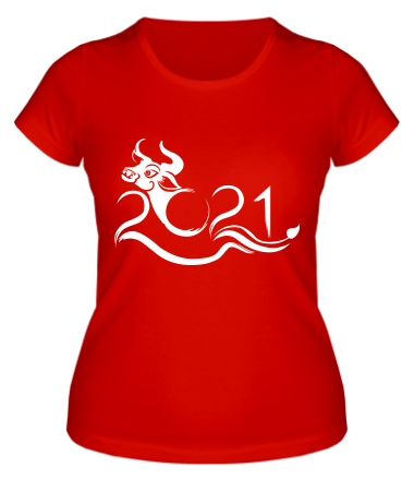 Женская футболка Новый Год , Год Быка