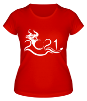 Женская футболка Новый Год , Год Быка фото