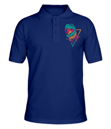 Мужская футболка поло Космический Рекс 