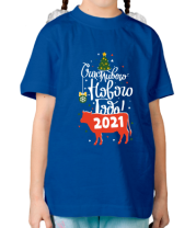Детская футболка Счастливого Нового Года 2021 фото