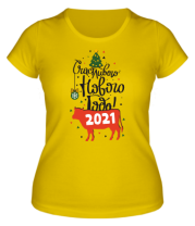 Женская футболка Счастливого Нового Года 2021 фото