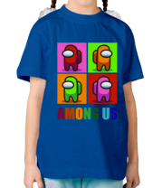 Детская футболка Among us rainbow фото