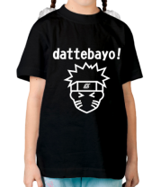 Детская футболка Naruto dattebayo! фото