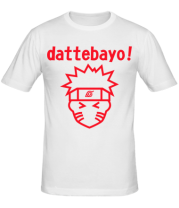 Мужская футболка Naruto dattebayo! фото