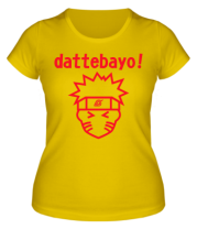 Женская футболка Naruto dattebayo! фото