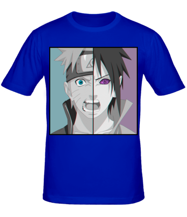 Мужская футболка Naruto and Sasuke boys