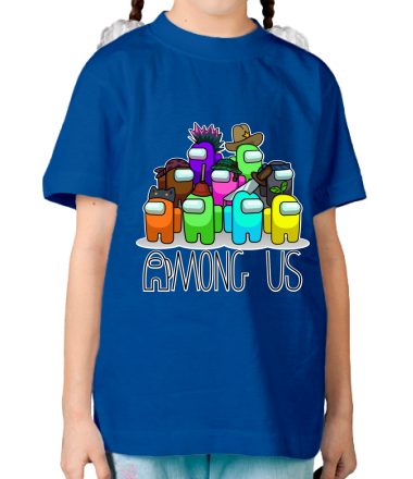 Детская футболка AMONG US - Семейное фото