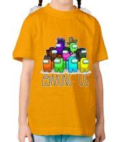 Детская футболка AMONG US - Семейное фото фото