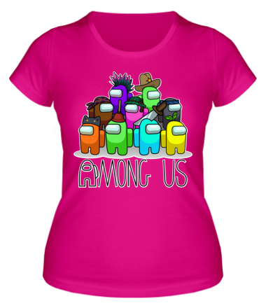 Женская футболка AMONG US - Семейное фото
