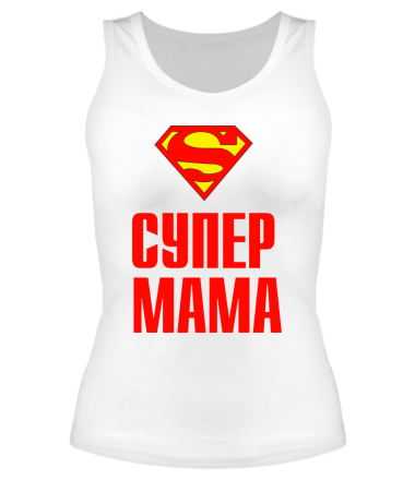 Женская майка борцовка Супер Мама