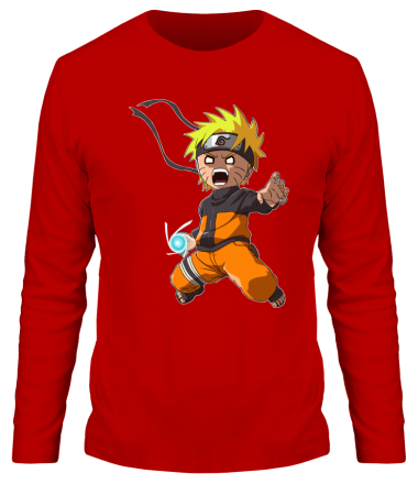 Мужская футболка длинный рукав Crazy Naruto