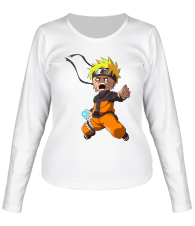 Женская футболка длинный рукав Crazy Naruto