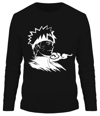 Мужская футболка длинный рукав Naruto Uzumaki head