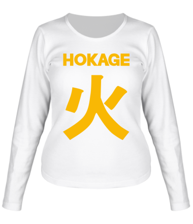 Женская футболка длинный рукав Hokage Naruto